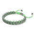 Liens Crocodile | Bracelet Mini Kismet | Vert menthe x argent